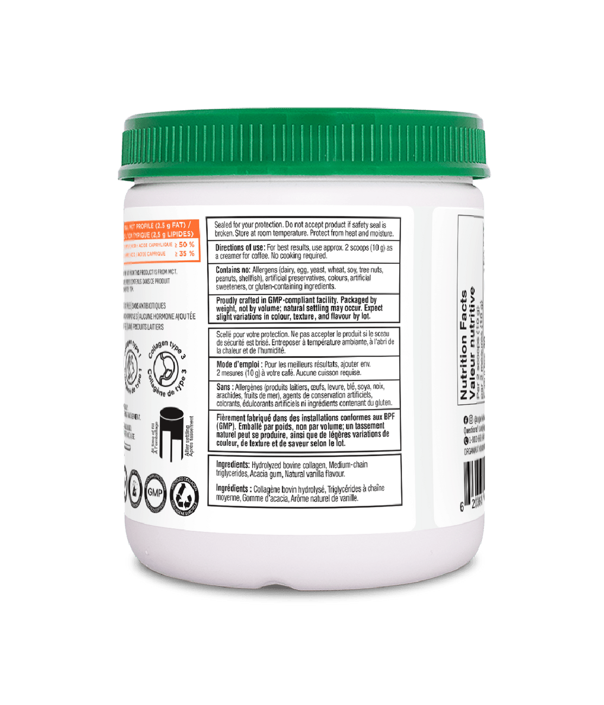 Enhanced Collagen Protein Creamer - Vanilla