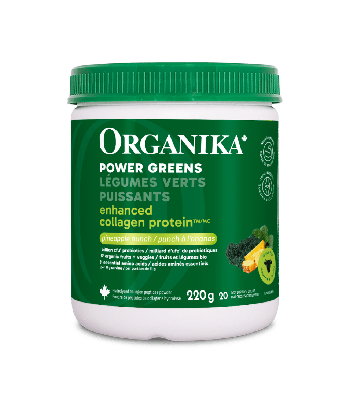 Enhanced Collagen Protein Power Greens with Probiotics