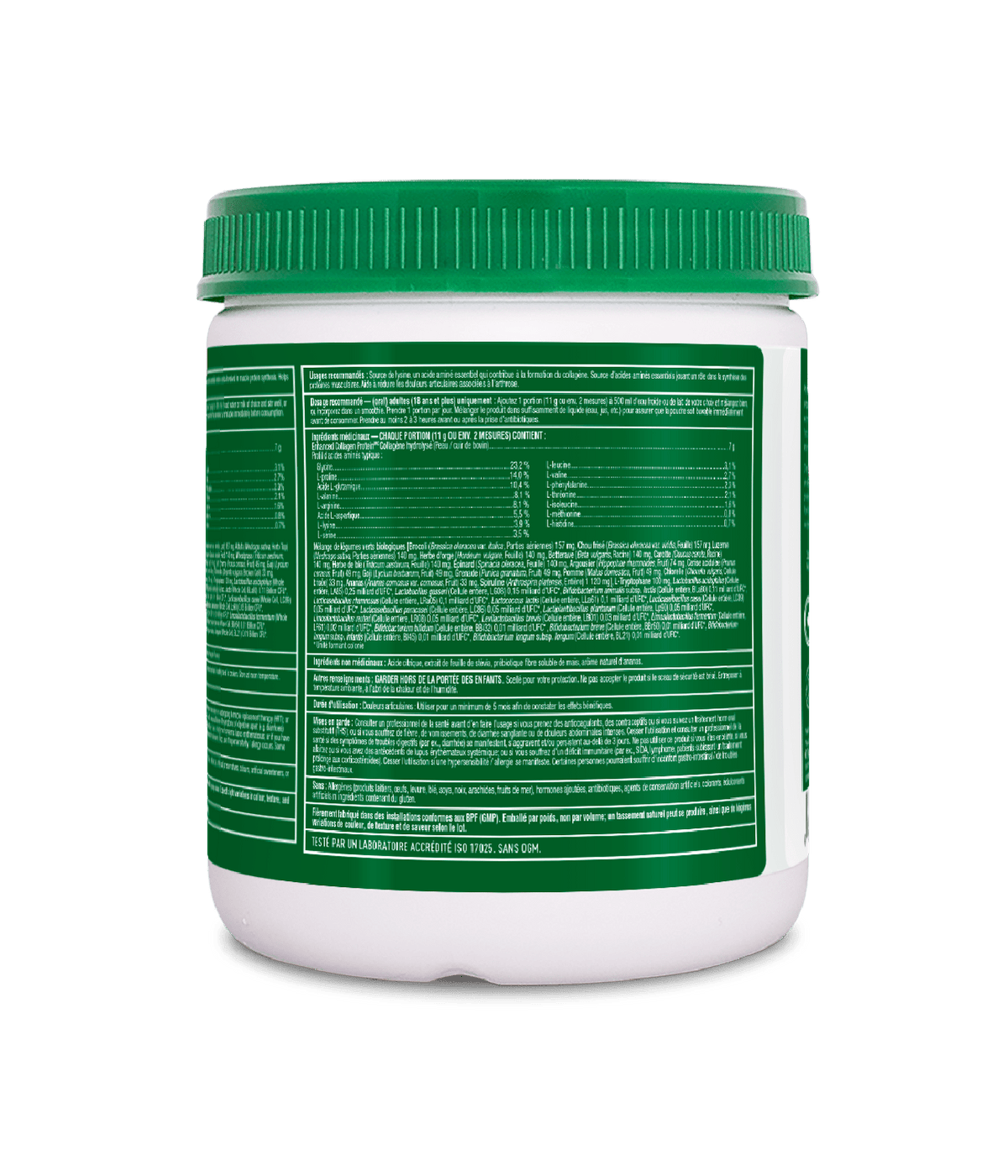 Enhanced Collagen Protein Power Greens with Probiotics