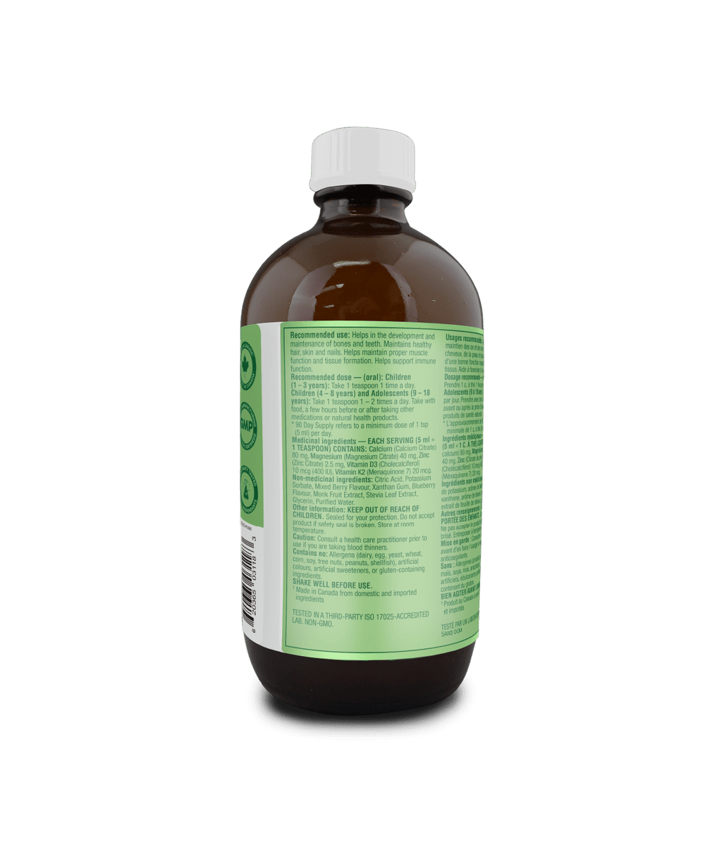 Kids Liquid Calcium Plus with Vitamins D3 & K2
