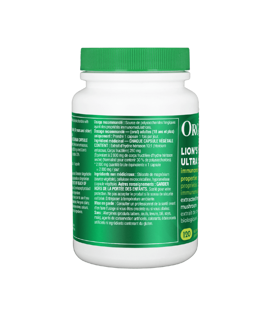 Lion's Mane Ultra Strength Organic Mushroom Extract