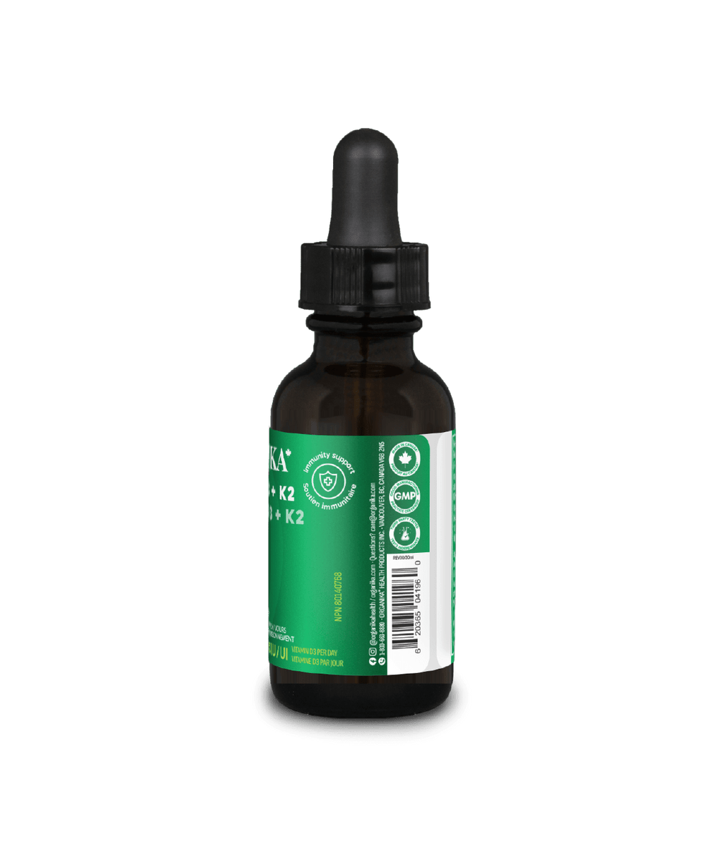 Liquid Vitamins D3 + K2
