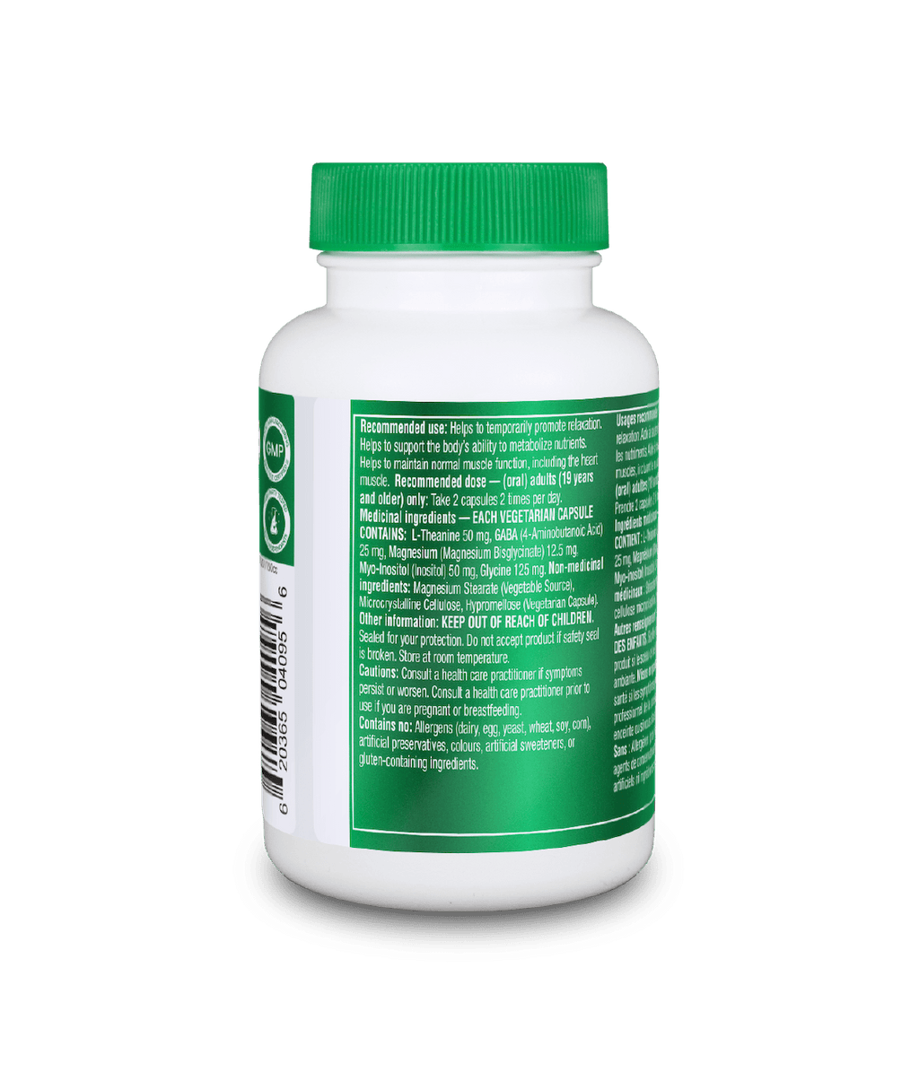 Mind Calm Capsules with Magnesium Bisglycinate & L-Theanine