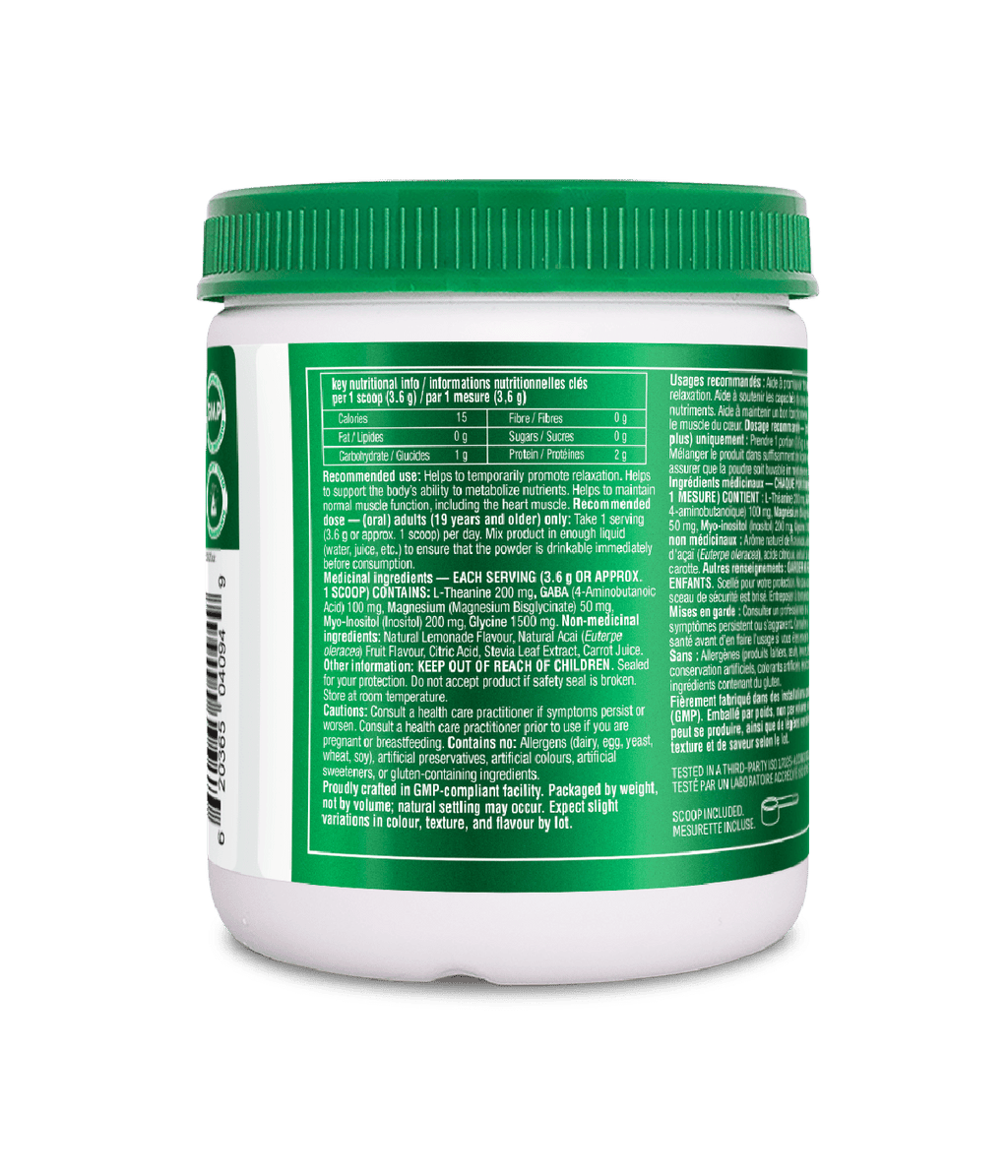 Mind Calm Powder with Magnesium Bisglycinate & L-Theanine