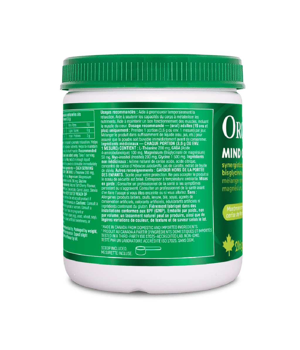 Mind Calm Powder with Magnesium Bisglycinate & L-Theanine