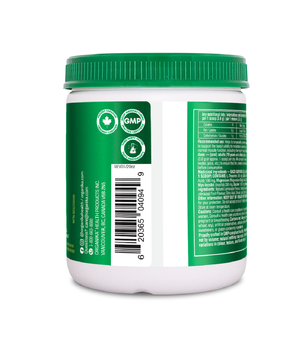 Mind Calm Powder with Magnesium Bisglycinate & L-Theanine