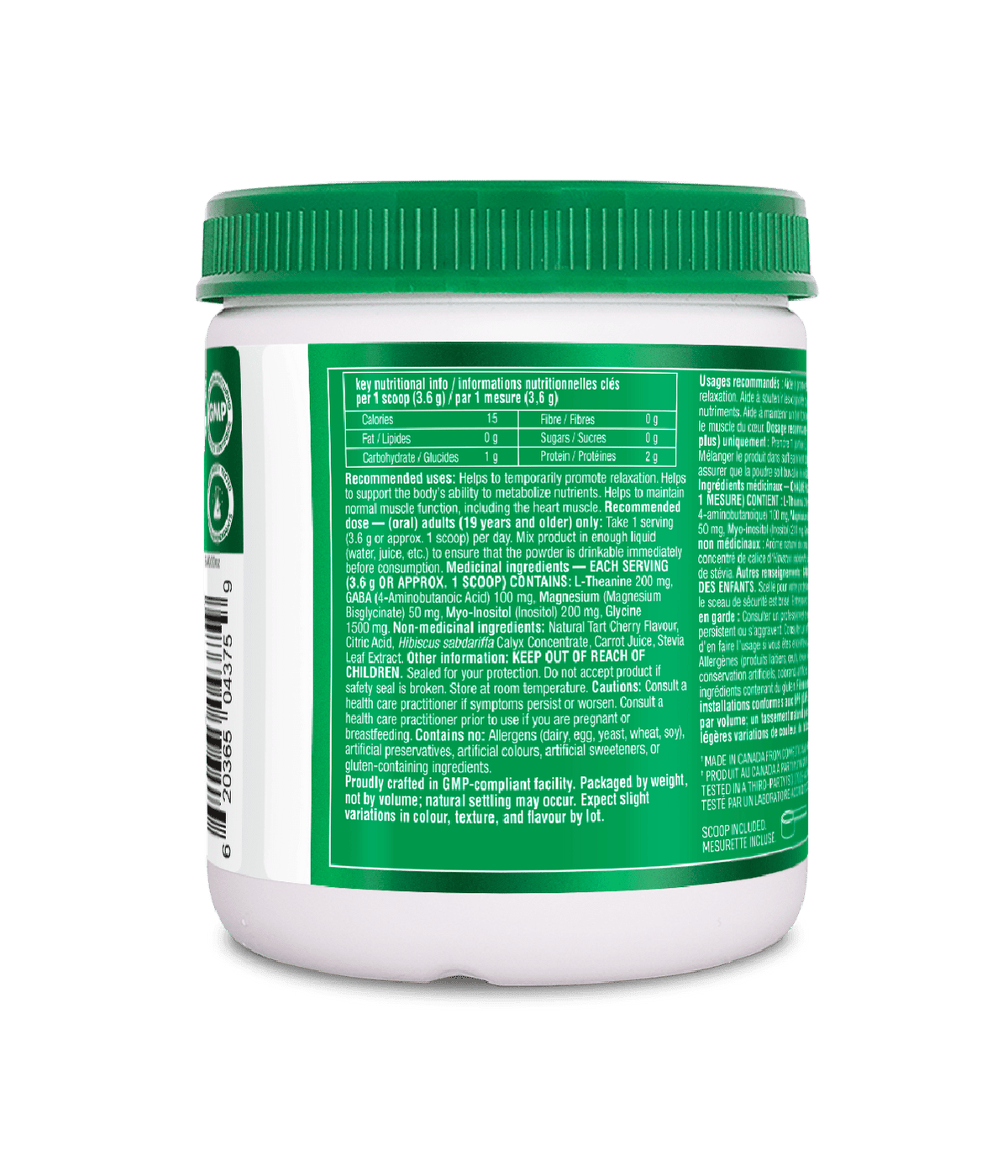 Mind Calm Powder with Magnesium Bisglycinate & L-Theanine