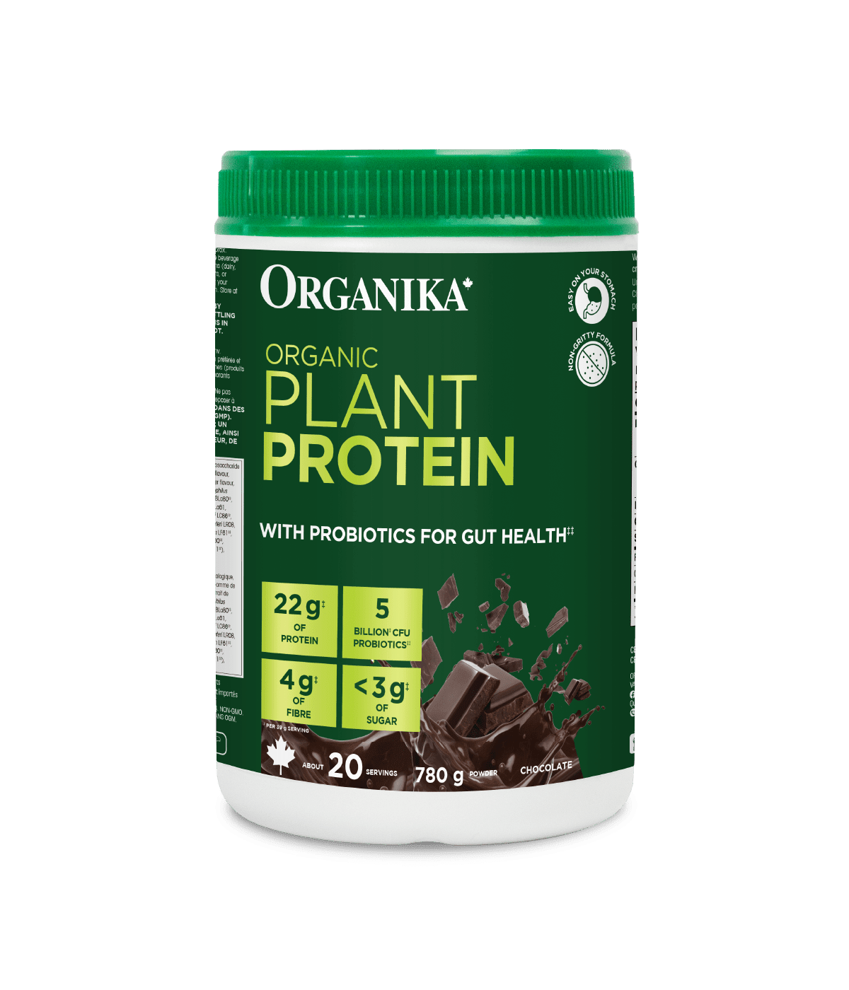 Organic Plant Protein with Probiotics for Gut Health