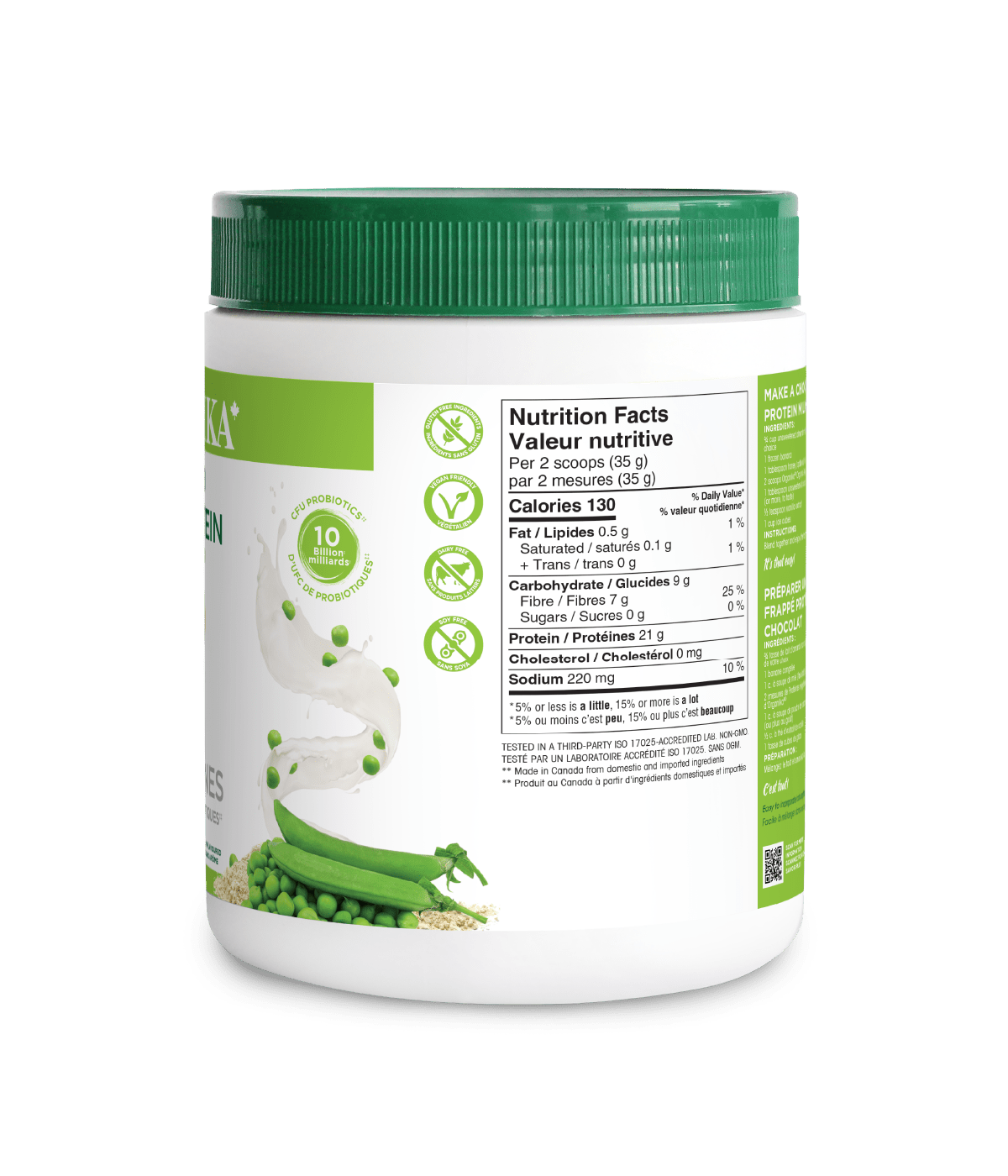 Organic Vegan Protein with Prebiotics & Probiotics