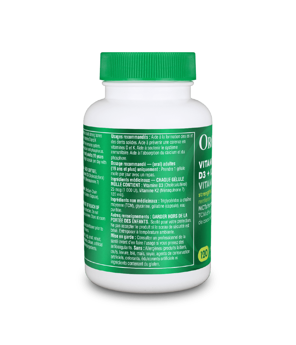 Vitamins D3 + K2