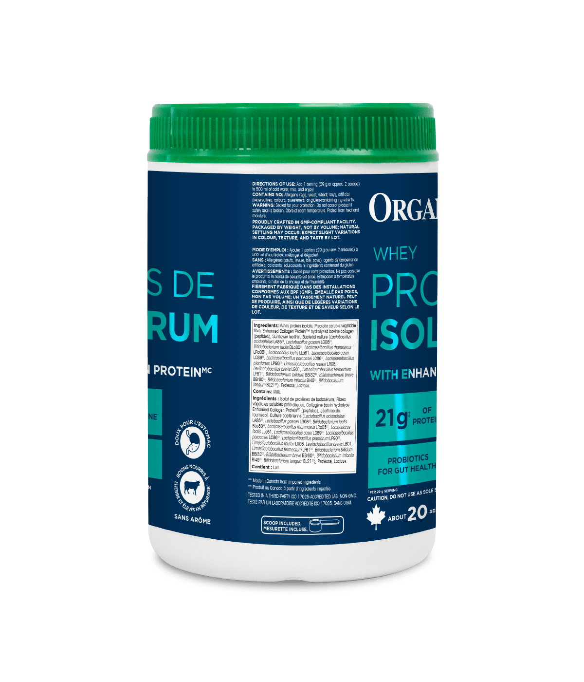 Whey Protein Isolate with Enhanced Collagen Protein